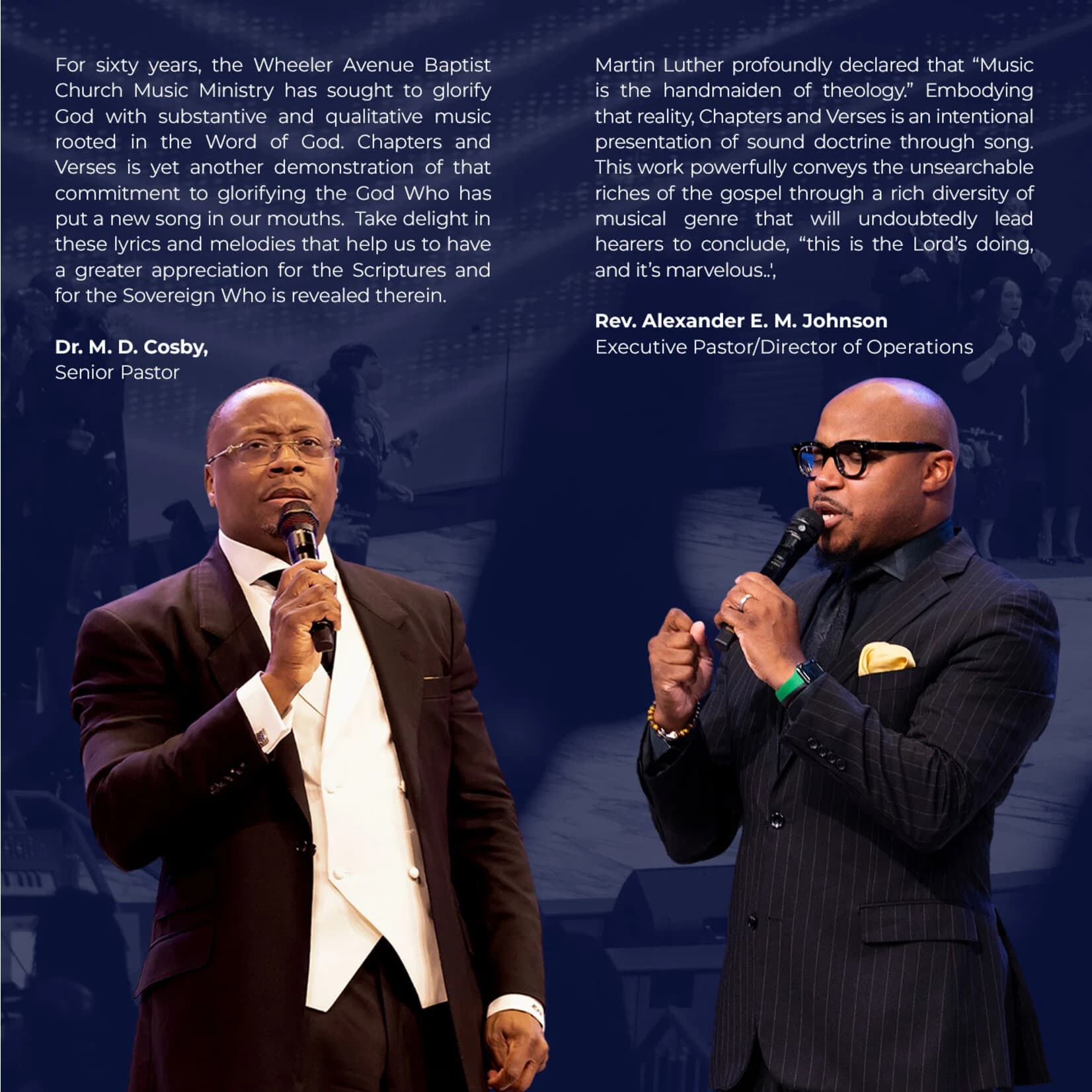Dr. Marcus D. Cosby and Rev. Alexander E.M. Johnson